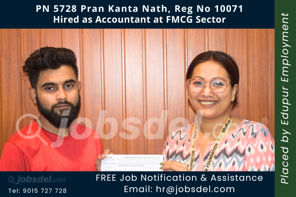 Pran Kanta Nath Hired as Accountant at FMCG Sector