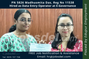 Madhusmita Das Hired as Data Entry Operator at E-Governance