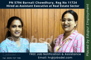 Barnali Chowdhury Hired as Assistant Executive at Real Estate Sector