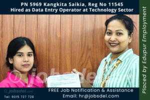 Kangkita Saikia Hired as Computer Operator at Technology Sector