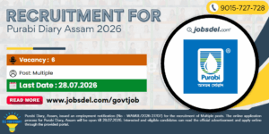 Recruitment for Purabi Dairy 2026